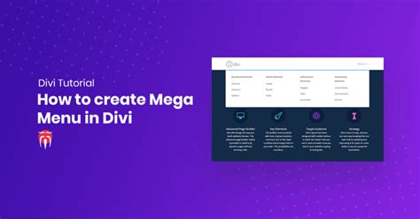 How to use Divis Mega Menu to create awesome custom menus.